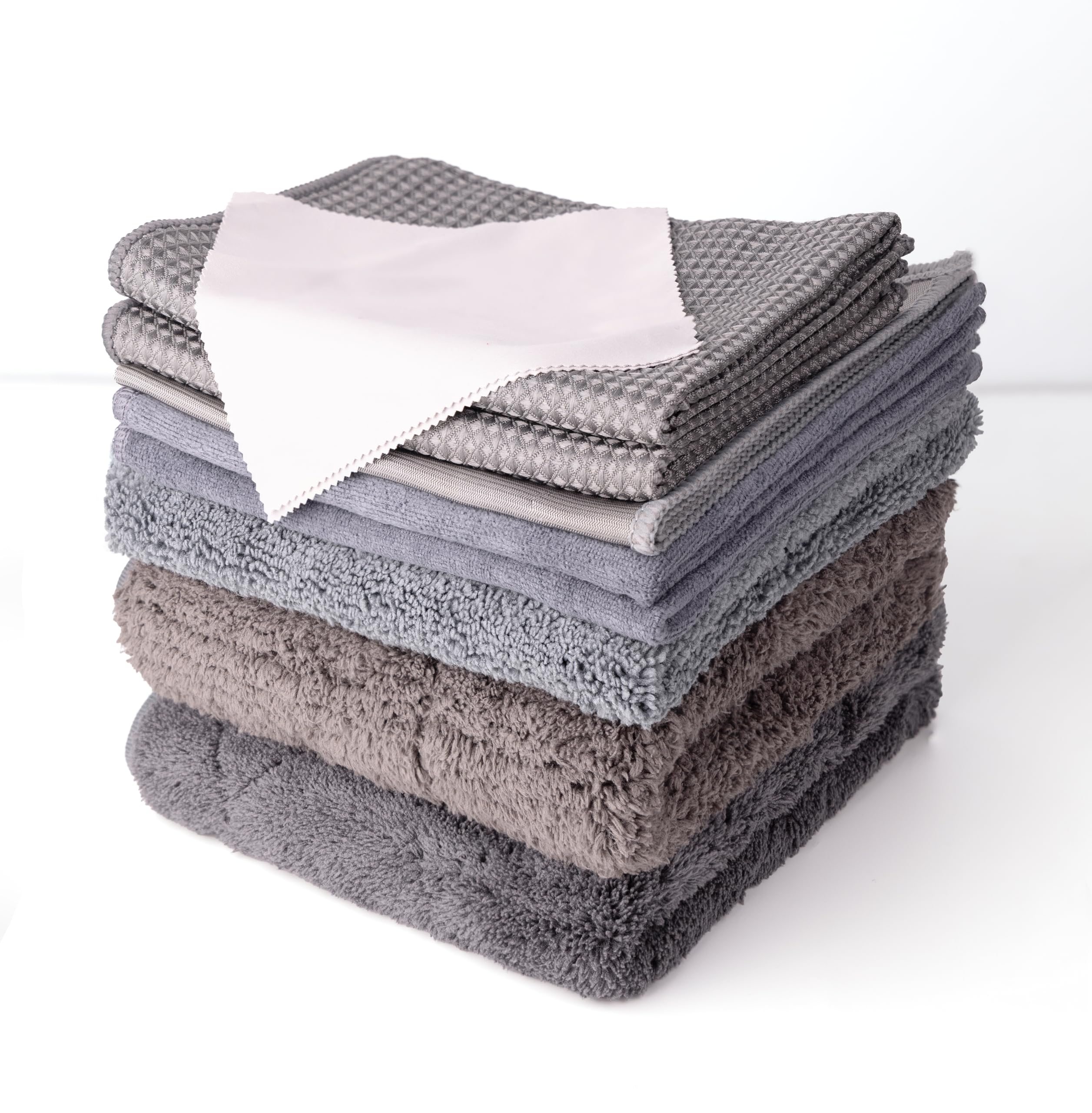 Microfibre Cleaning Cloths - 6 Pack - 32 x 32cm - Multi Purpose, Washable & Reus