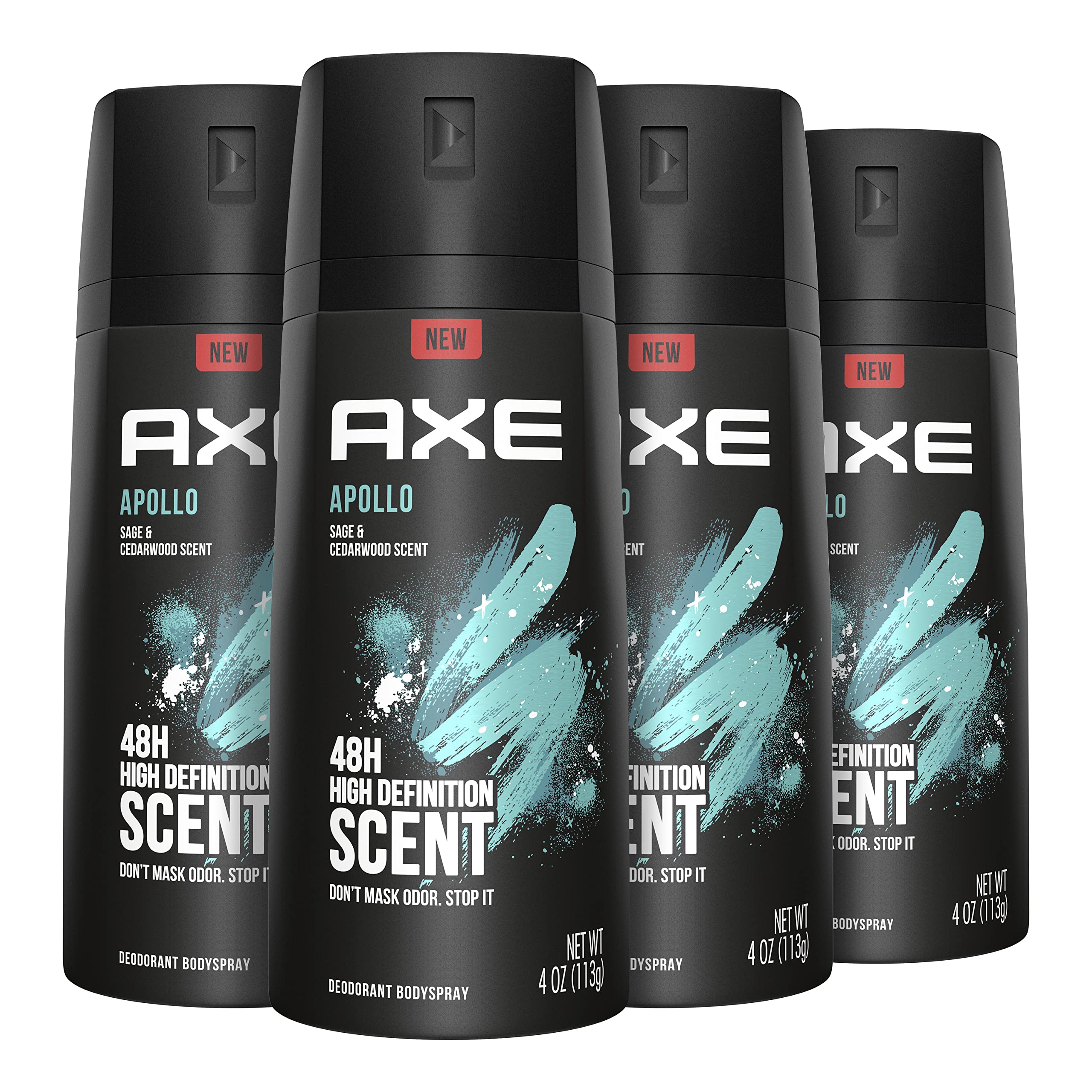 AXE Apollo Body Spray Deodorant for Long-Lasting Odor Protection, Sage & Cedarwo