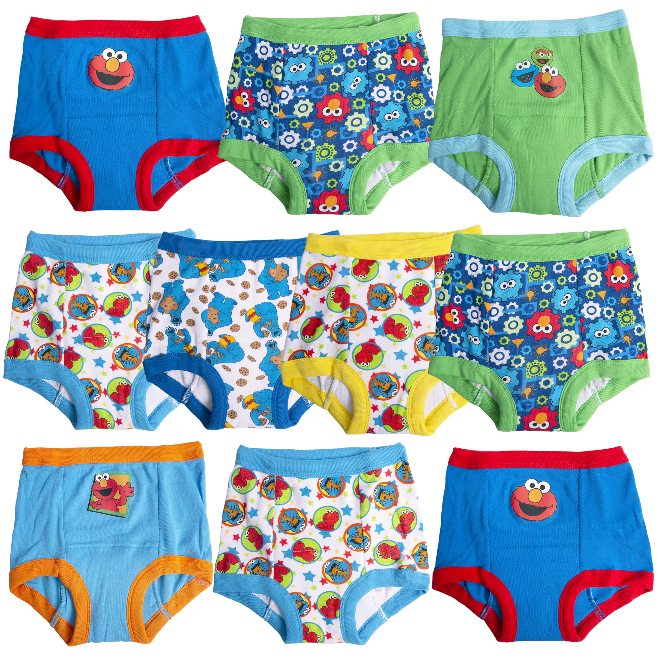 Sesame Street Unisex Toddler Potty Training Pants with Elmo, Cookie Monster and 