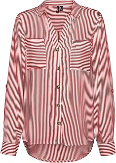 VERO MODA Vmbumpy L/S Shirt New Wvn Noos Vmbumpy L S T-Shirt New Wvn Noos Women (Pack of 1)