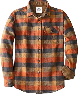 Dubinik® 13 oz Ultra Heavyweight Flannel Shirt for Men Button Down Plaid