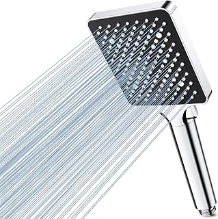 Magichome High Pressure Shower Head with 6 Spray Modes, Chrome Finish | Powerful Handheld Shower Head for Low Water Pressure, Easy Installation