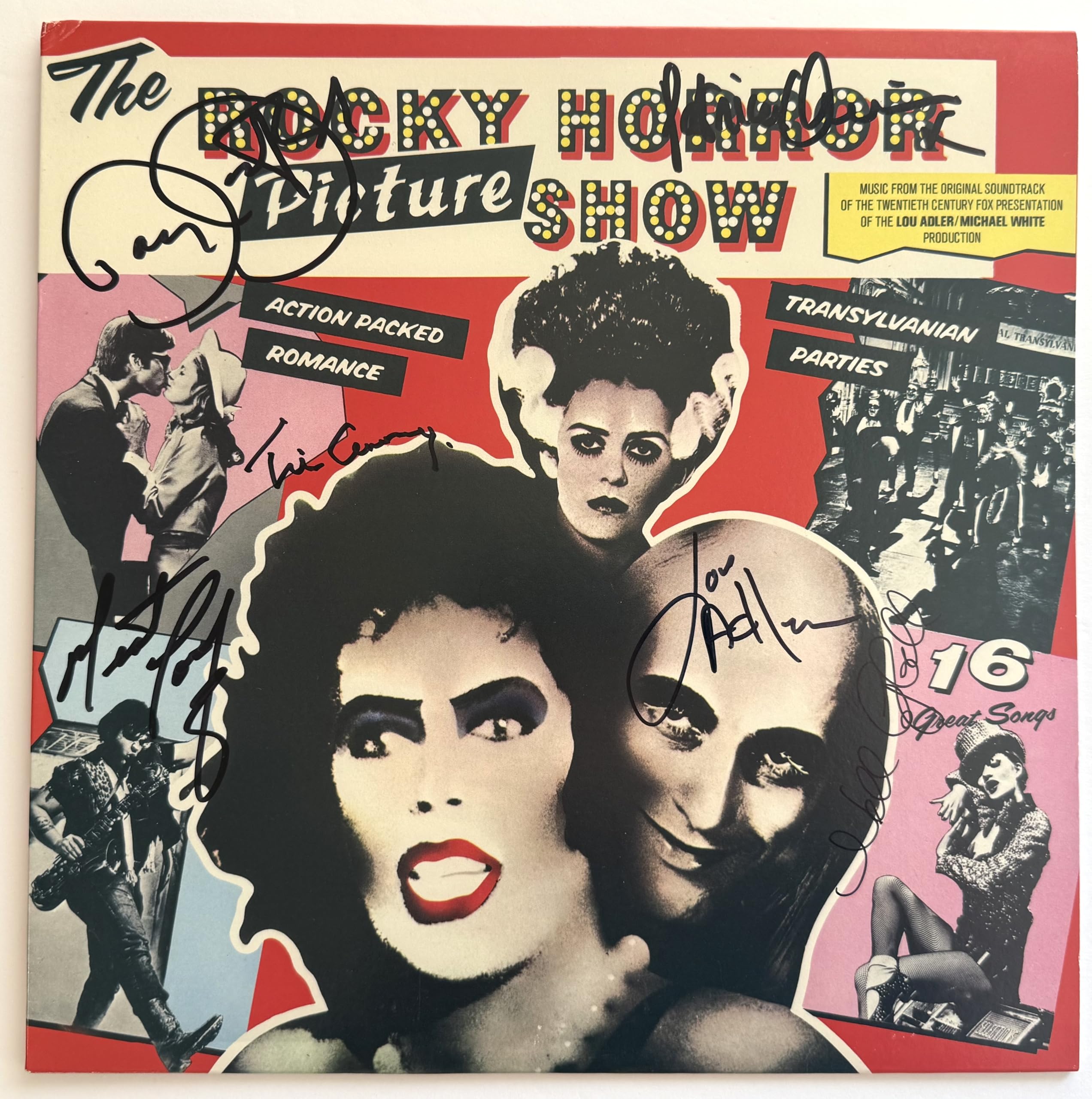 The Rocky Horror Picture Show signed album Tim Curry Meatloaf Lou Adler 6 cast a