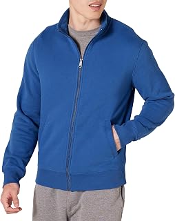 Amazon Essentials Men's Full-Zip Mock Neck Sweatshirt
