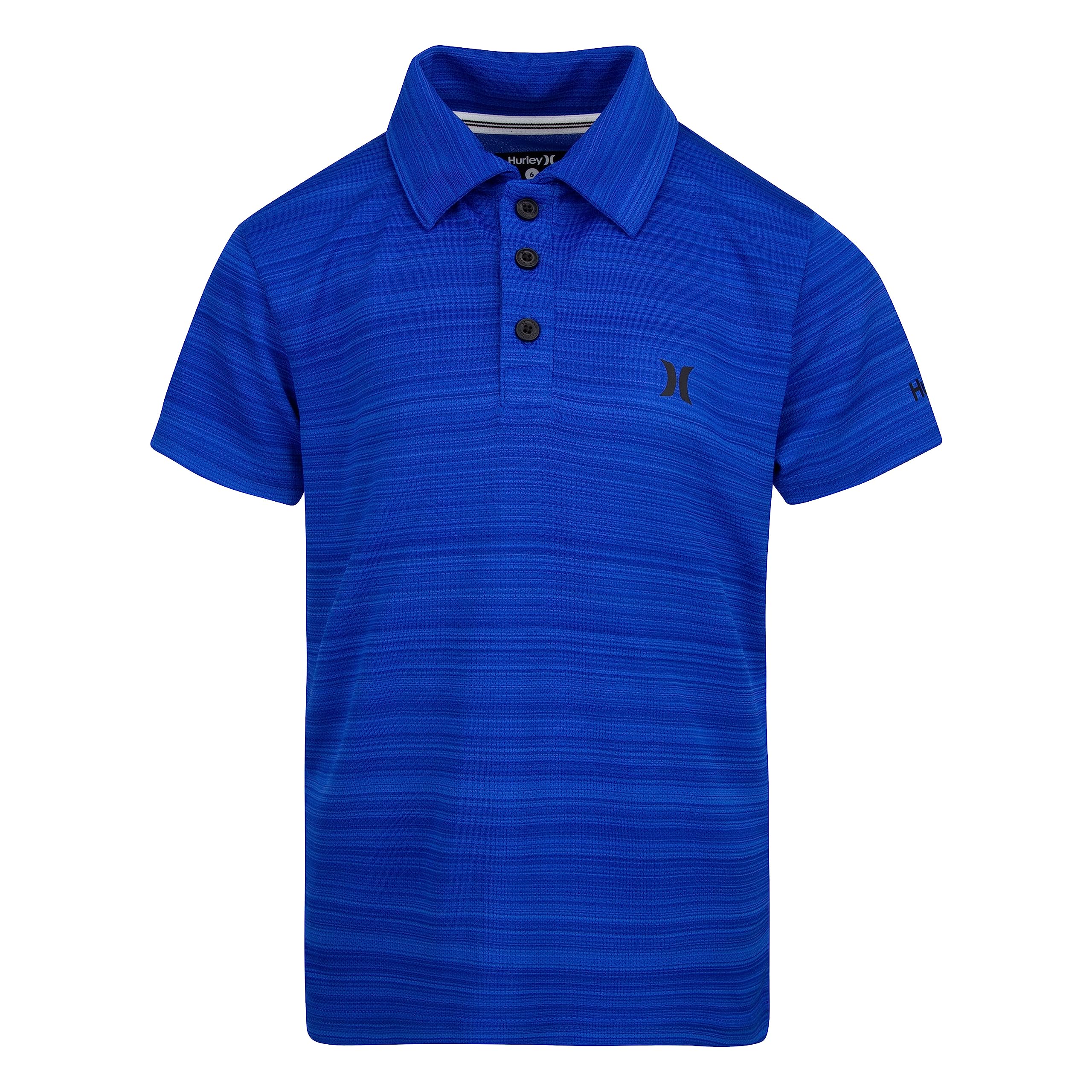 Hurley Kids Boy's Dri-Fit Polo Shirt (Little Kids) Hyper Royal Heather 7 Little 