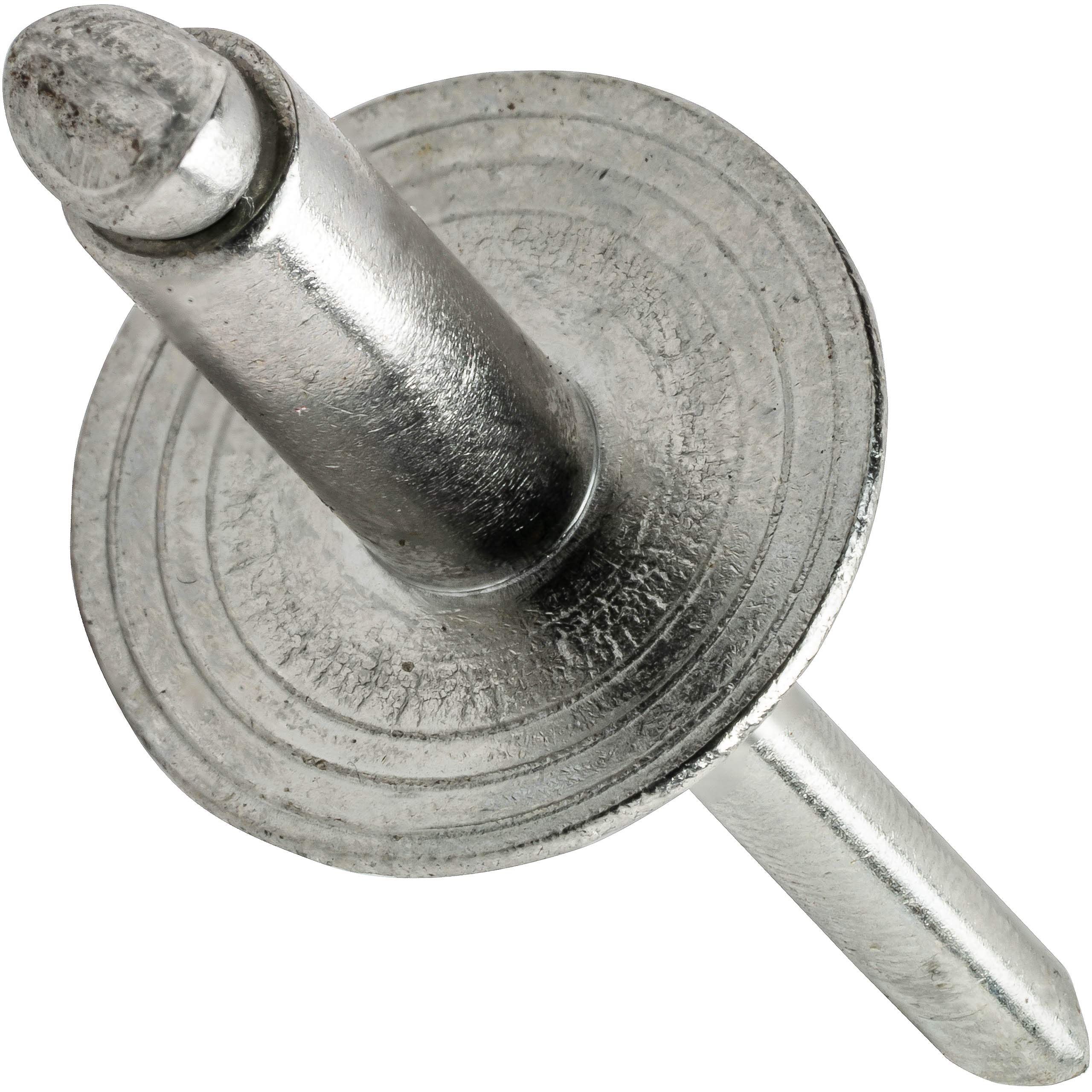 Fastenere Large Flange Pop Rivets - 3/16" x 1/4" (25 Pack) Heavy Duty, Stainless
