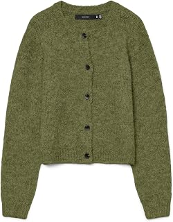 Vero Moda Vmnovah LS O-Neck Button Cardi Ga Noos Vmnovah LS O-Neck Button Cardi Ga Noos Women's (Pack of 1)