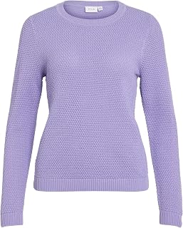Vila Vidalo O-Neck L/S Knit Top- Noos Vidalo O-Neck L/S Knit Top - Noos Women's (Pack of 1)