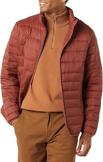 Amazon Essentials Men's Lightweight Packable Rain Resistant Padded Jacket (Available in Plus Size and Special Lengths)