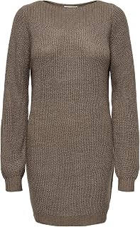 JDY Women's Whitney Megan L/S Boat Dress KNT Noos Knit Dress