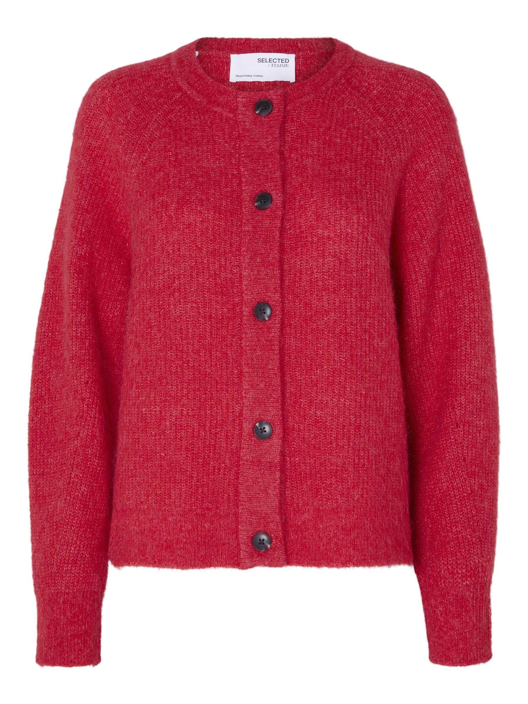 SELECTED FEMME Slflulu Ls Knit Short Cardigan B Noos