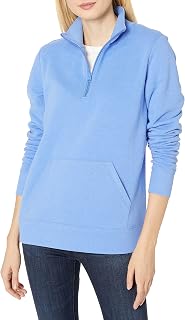 Amazon Essentials Women's Long Sleeve Zip Top Fleece Jumper (Available in Plus Size)