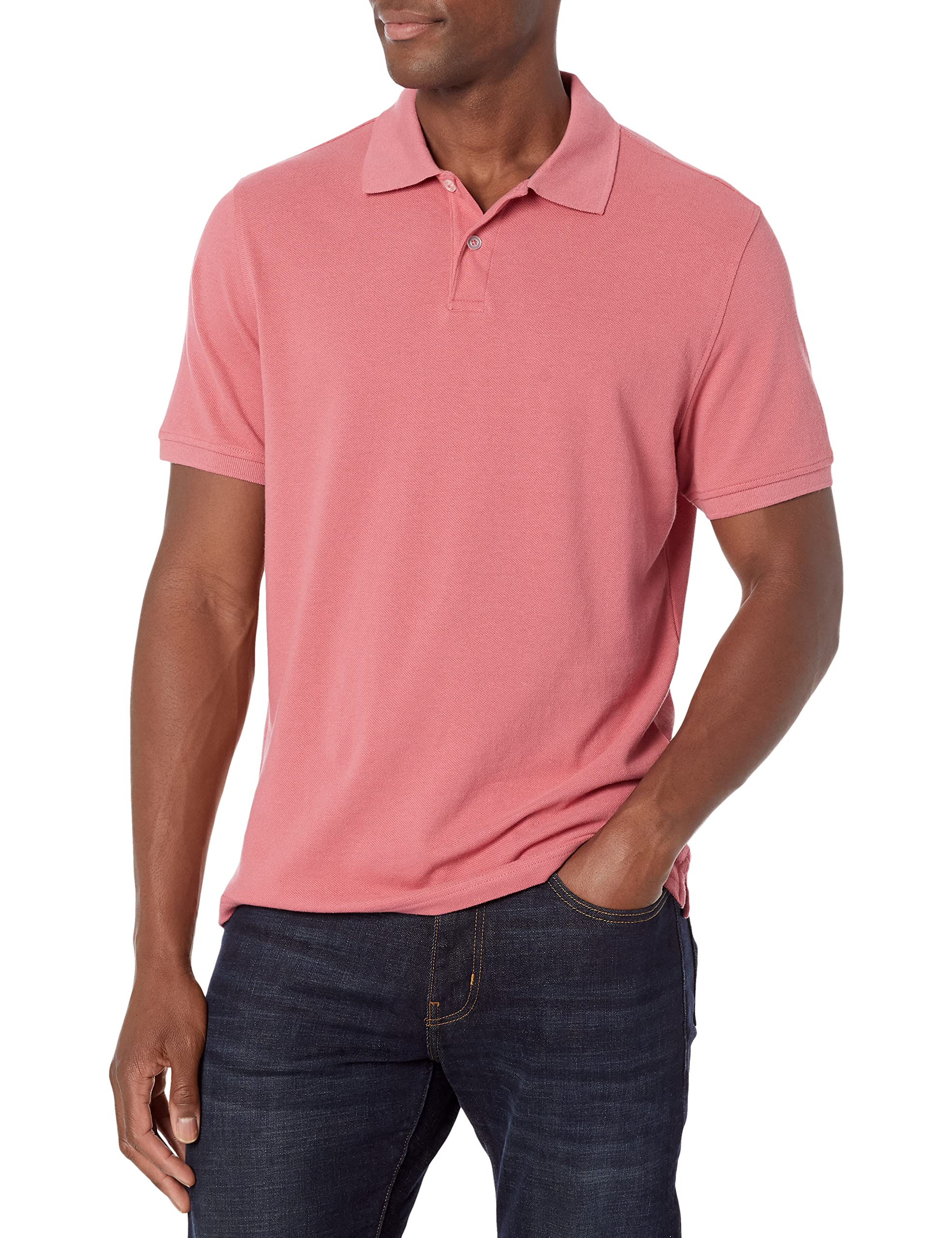 Amazon Essentials Men's Slim Fit Cotton Pique Polo Shirt