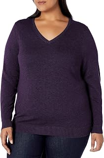 Amazon Essentials Damen Leichter Langarm-Pullover Mit V-Ausschnitt