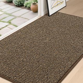 BEQHAUSE Dirt Trapper Door Mat Indoor Runner 36" x 60", Brown