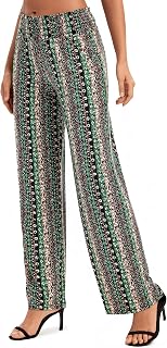 Urban Coco Women's Boho Palazzo Pants Wide Leg Lounge Trousers