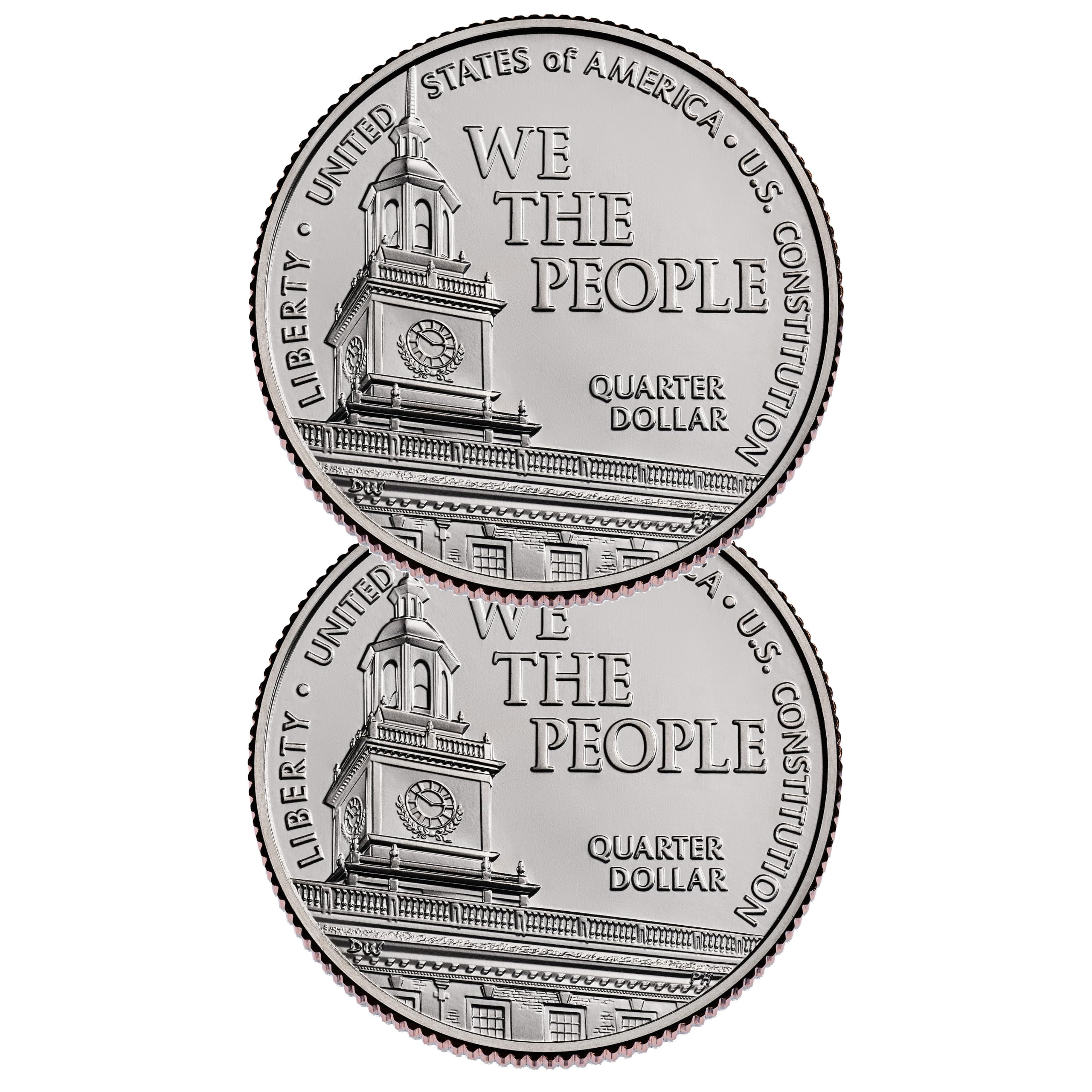 2026 P, D U.S. Constitution Quarter 2 Coin Set Semiquincentennial Coin Collectio