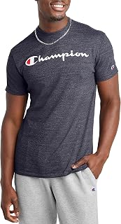 Champion, Powerblend Men's Lightweight Crew Neck Comfortable T Shirt, Blue, S
