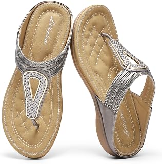 Littleplum Women's Orthotic Slides Slip on Slippers Ladies Sandals Arch Support Sandals for Women