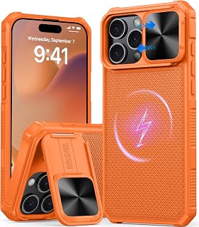for iPhone 16 Pro Case with Slide Camera Cover Fit for Magsafe