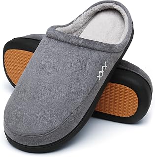 Mishansha Mens Womens Memory Foam Open Back Slippers Size 3-15