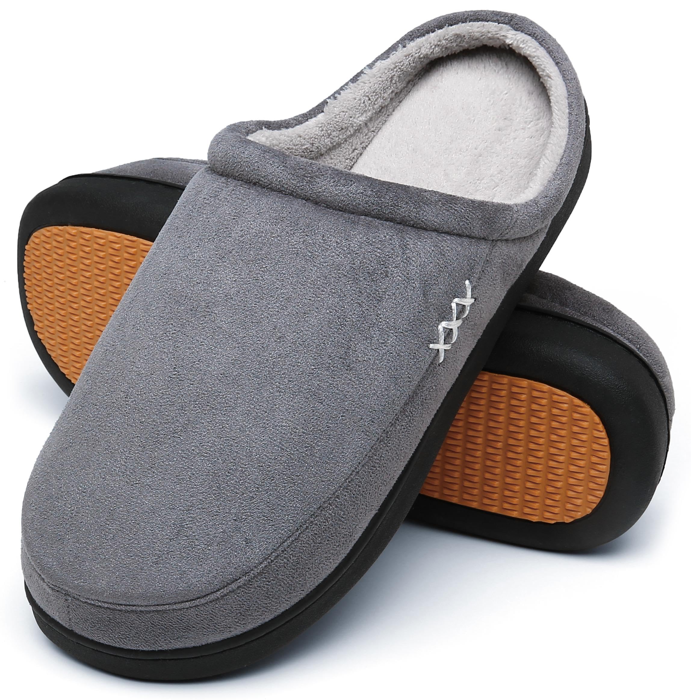 Mishansha Mens Womens Memory Foam Open Back Slippers Size 3-15