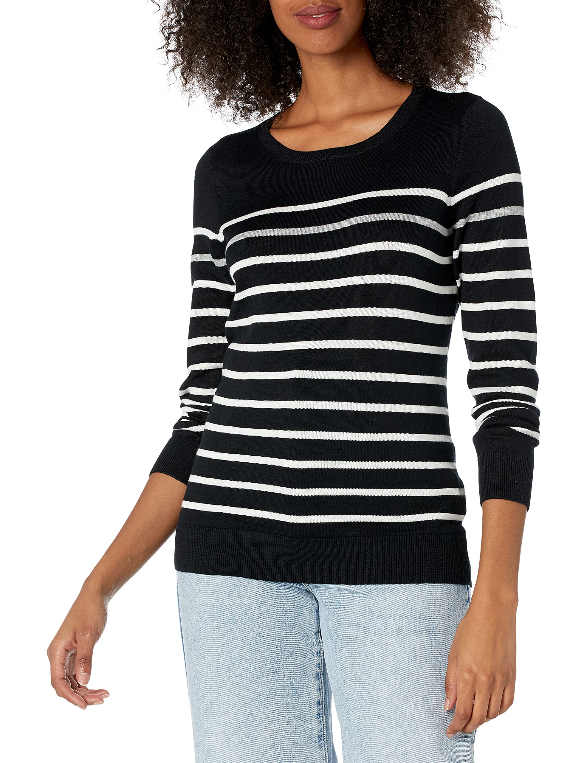 Amazon Essentials Women's Long Sleeve Lightweight Box Neck Sweater (Available in