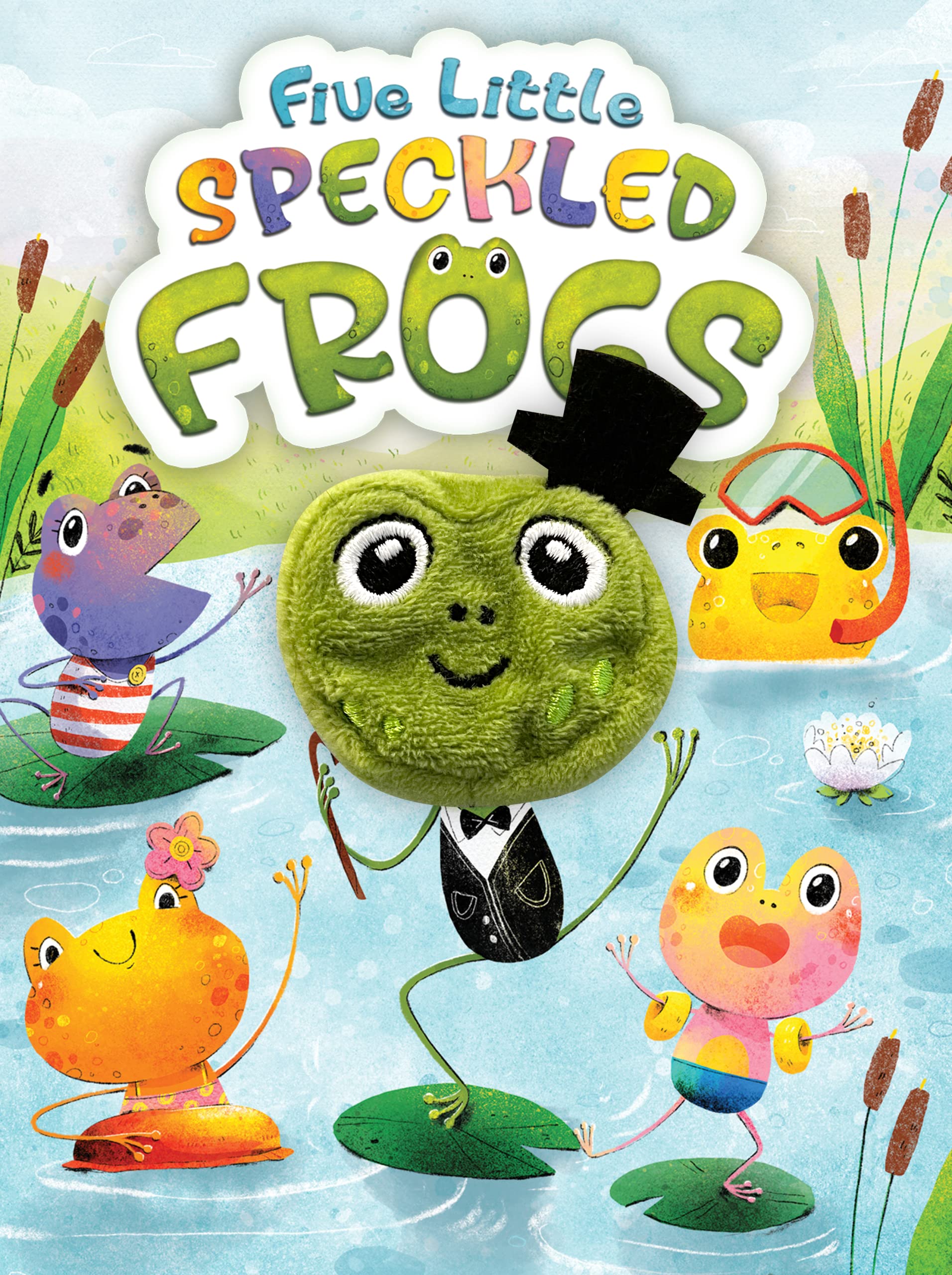 Five Little Speckled Frogs - Children's Interactive Finger Puppet Board Book (Fi