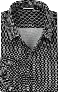 Alex Vando Mens Print Button Down Shirts Knit Dress Shirts