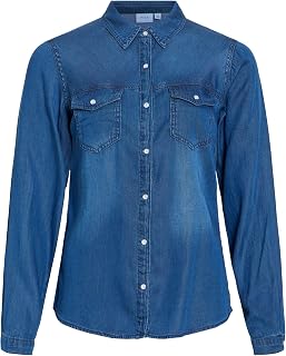 Vila Vibista Pocket Denim Shirt
