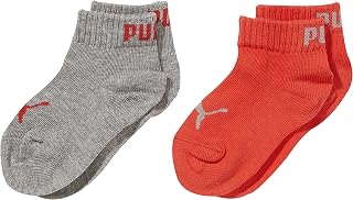 Puma Unisex Children's Quarter Sports Socks (Pack of 2)