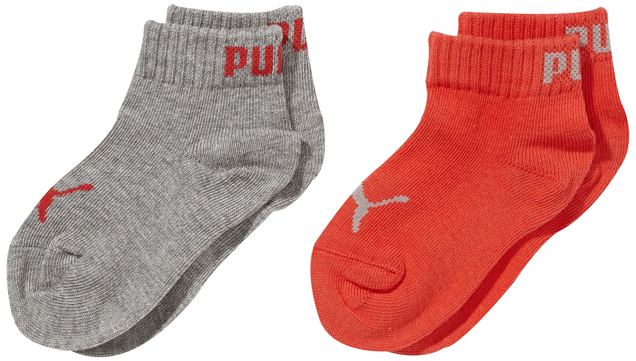 Puma Unisex Children's Quarter Sports Socks (Pack of 2)