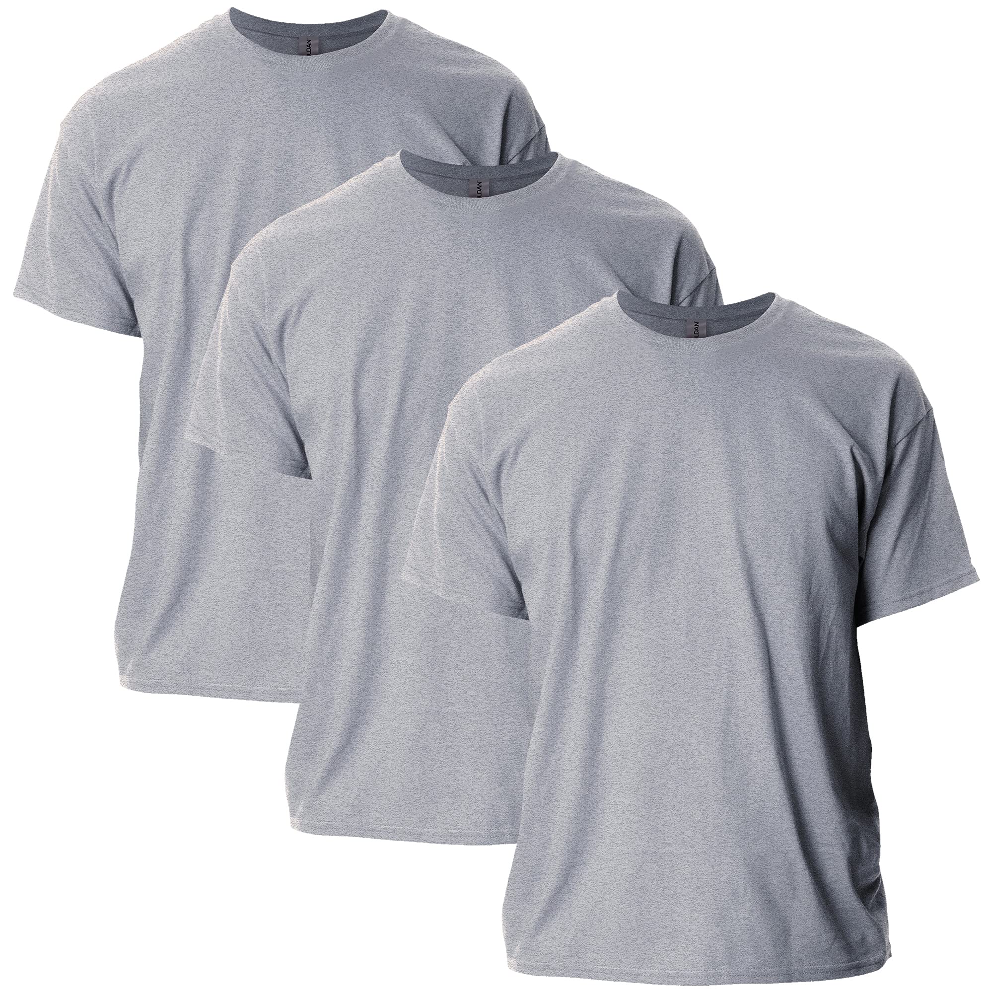 Gildan Men's Ultra Cotton T-Shirt, Style G2000, Multipack, Sport Grey (3-Pack), 