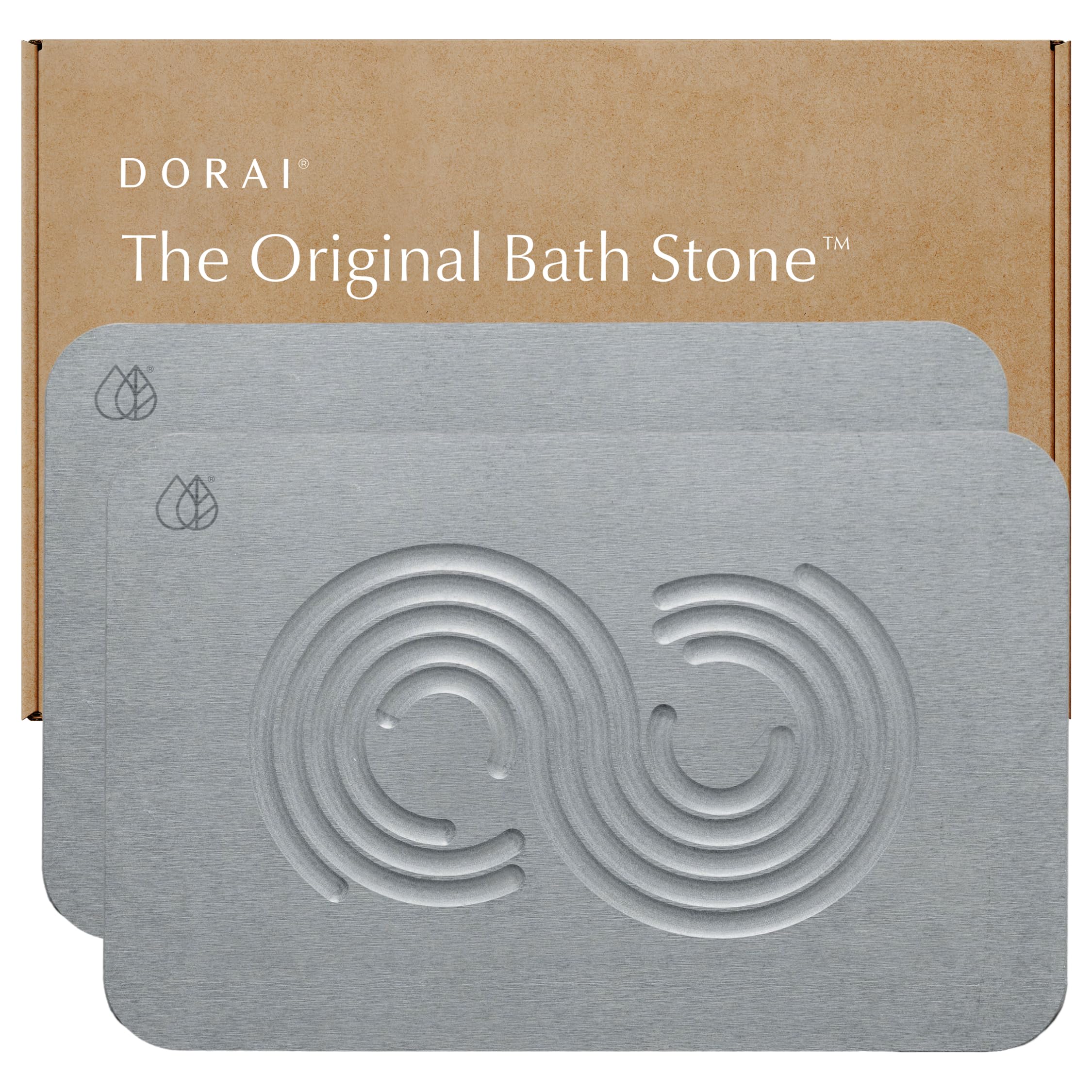 Dorai Home Stone Bath Mat - Premium Diatomaceous Earth Bath Floor Mats with Non-