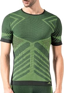 Risalti Energy Men's Thermal Short-Sleeved Jersey – Elastic and Breathable Thermal Underwear, Seamless Sports Sweater, Men's Seamless Thermal Clothing – Made in Italy