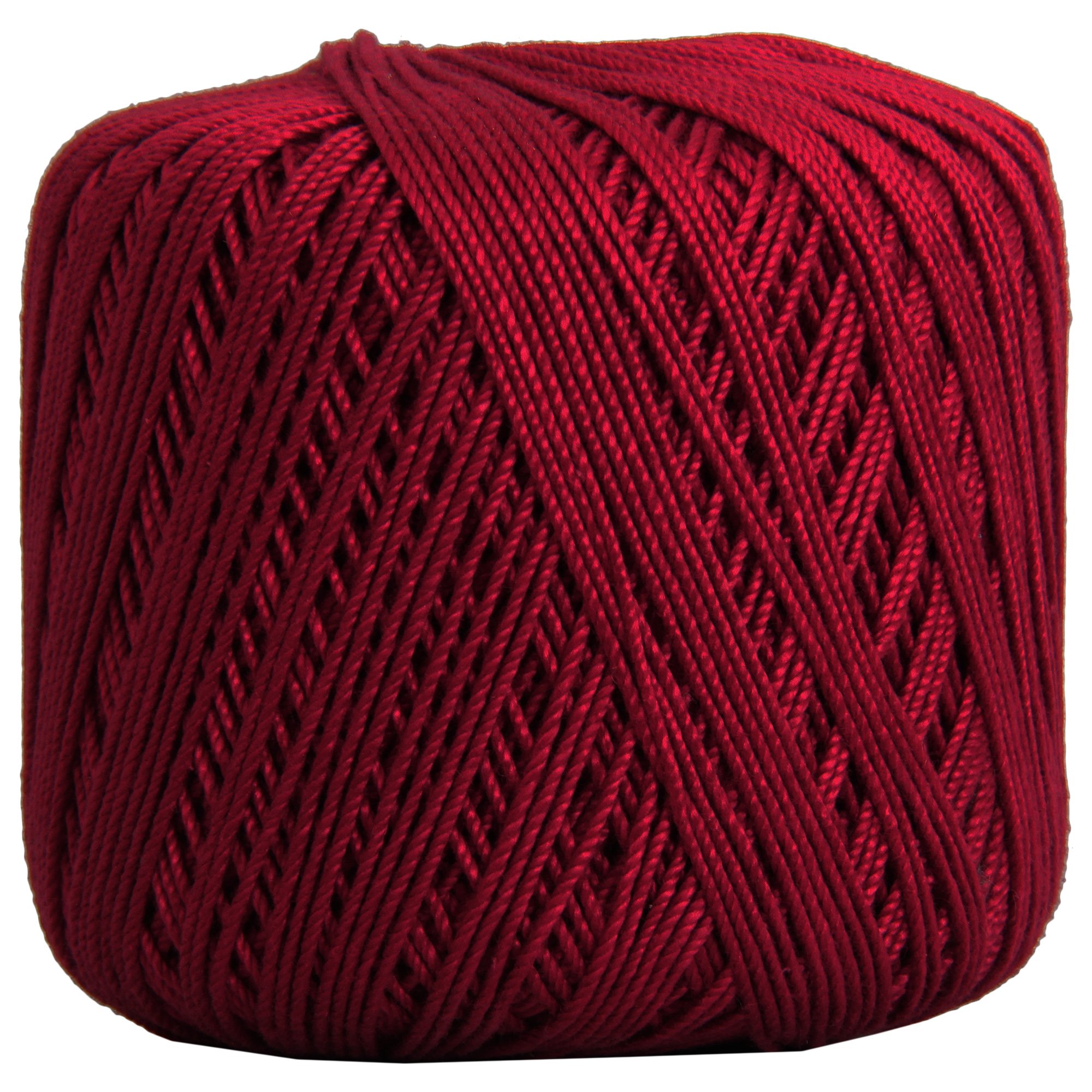 ThreadArt 100% Cotton Crochet Thread Size 3, Burgundy 37 | Soft pure cotton croc