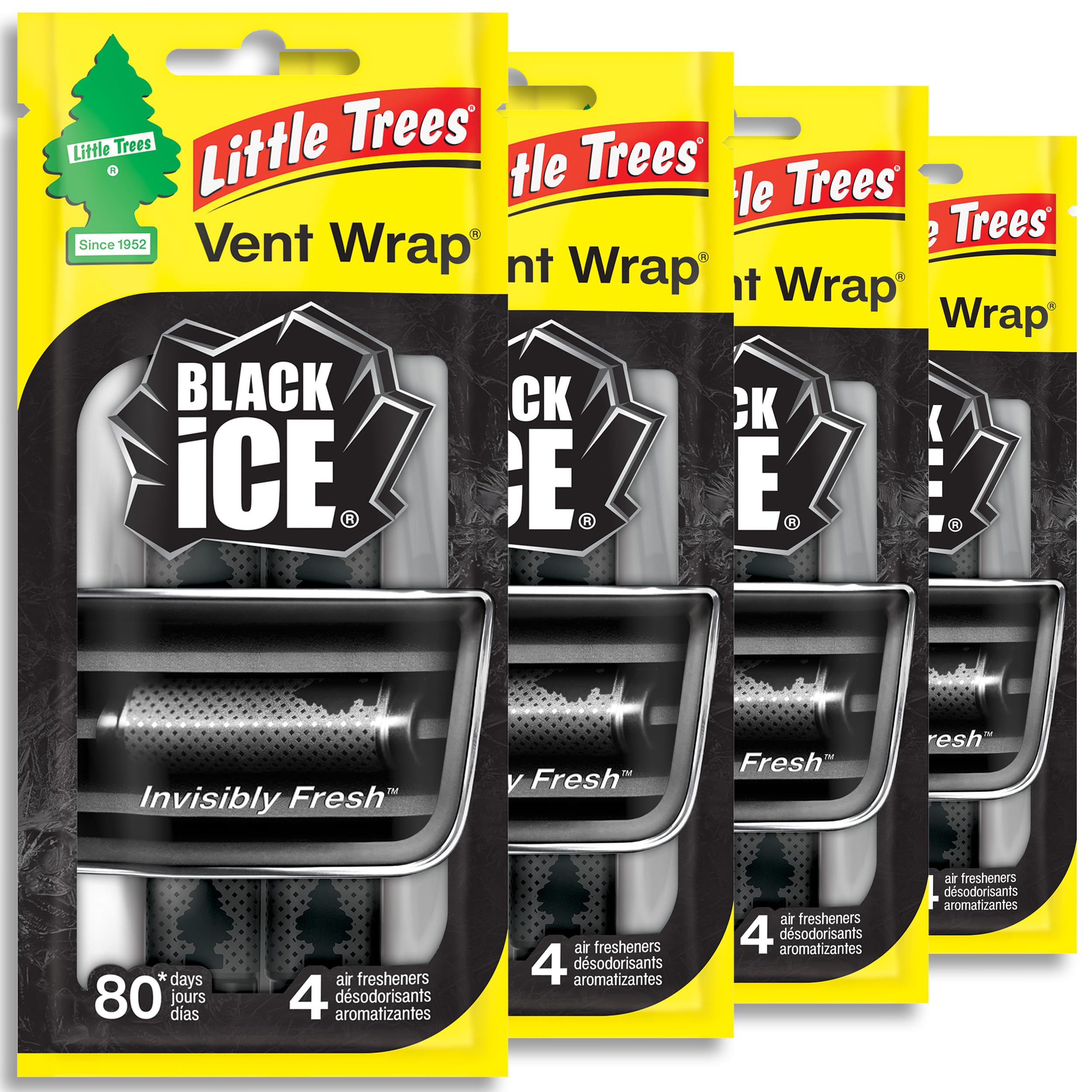 LITTLE TREES Car Air Freshener | Vent Wrap Provides Long Lasting Scent, Invisibl