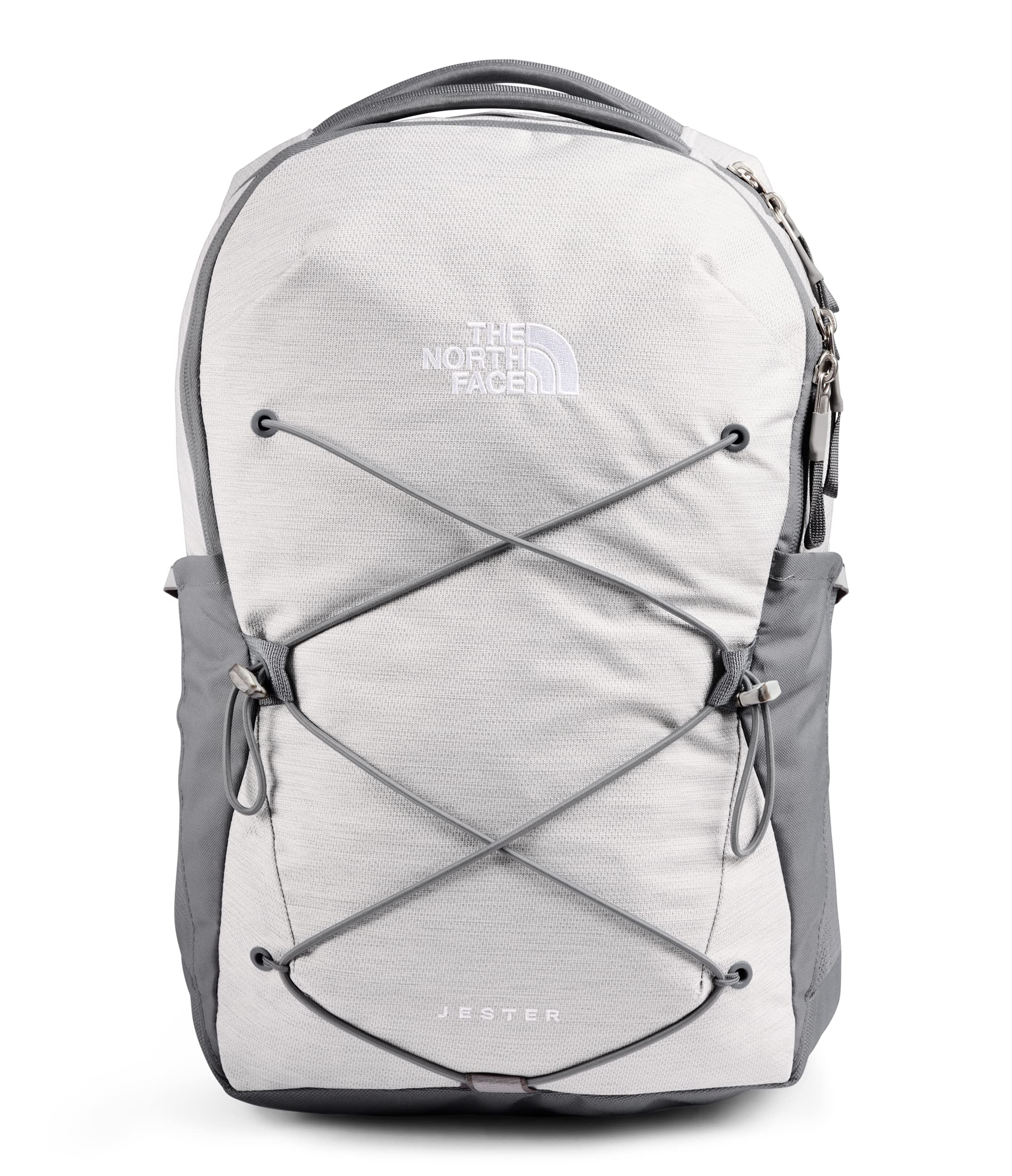 THE NORTH FACE Jester TNF Backpack White Metallic Melange-Mid Grey 27 L