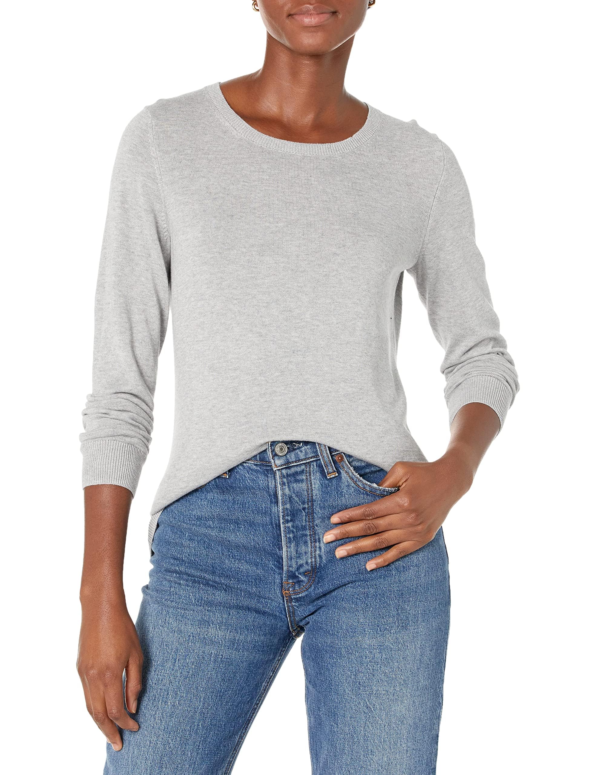 Amazon Essentials Women’s Lightweight Long Sleeve Round Neck Jumper (Available i