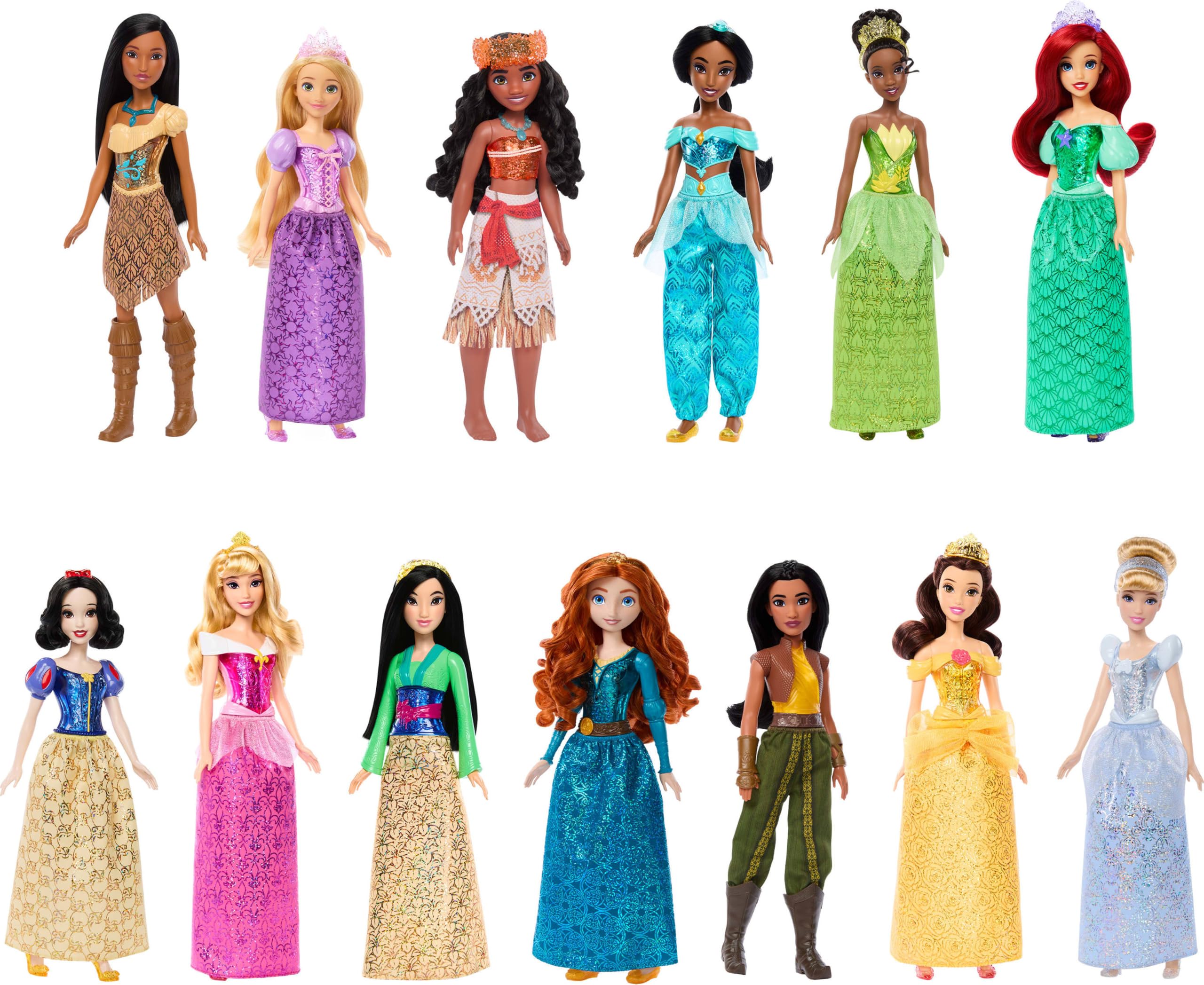 ​Mattel Disney Princess Ultimate Princess 13-Pack of Fashion Dolls | 13 Posable 