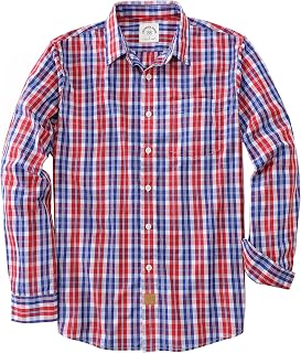 Dubinik® Men's Long-Sleeved Checked Casual Regular Fit Shirt