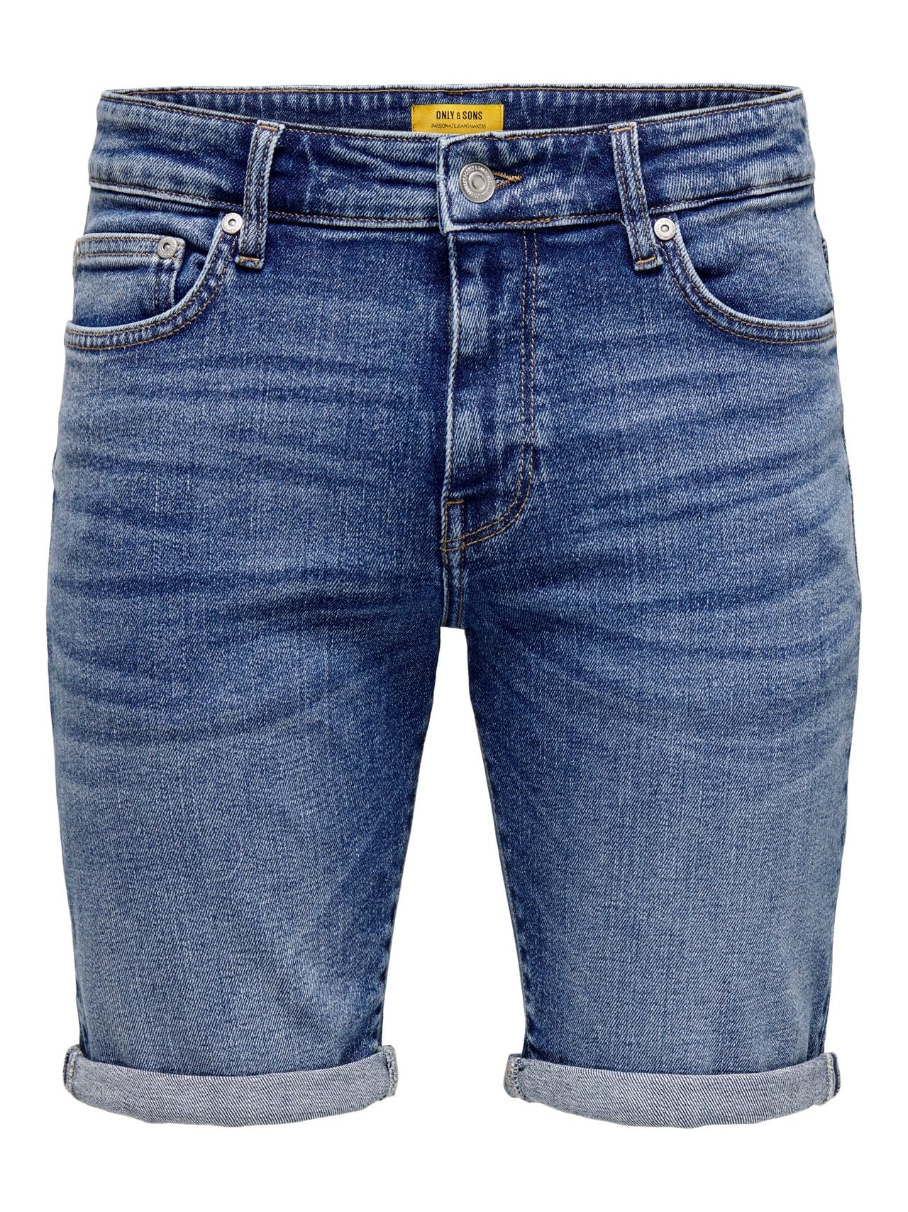 Only & Sons Men's Denim Shorts Capri O&S 3/4 Pants Bermuda Summer Short Casual T