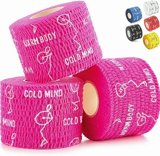 WARM BODY COLD MIND Nastro per Pollice da Sollevamento Pesi - Hook Grip Tape per Powerlifting, Cross Training, Nastro da Palestra, Allenamento, Nastro Sportivo per Dita