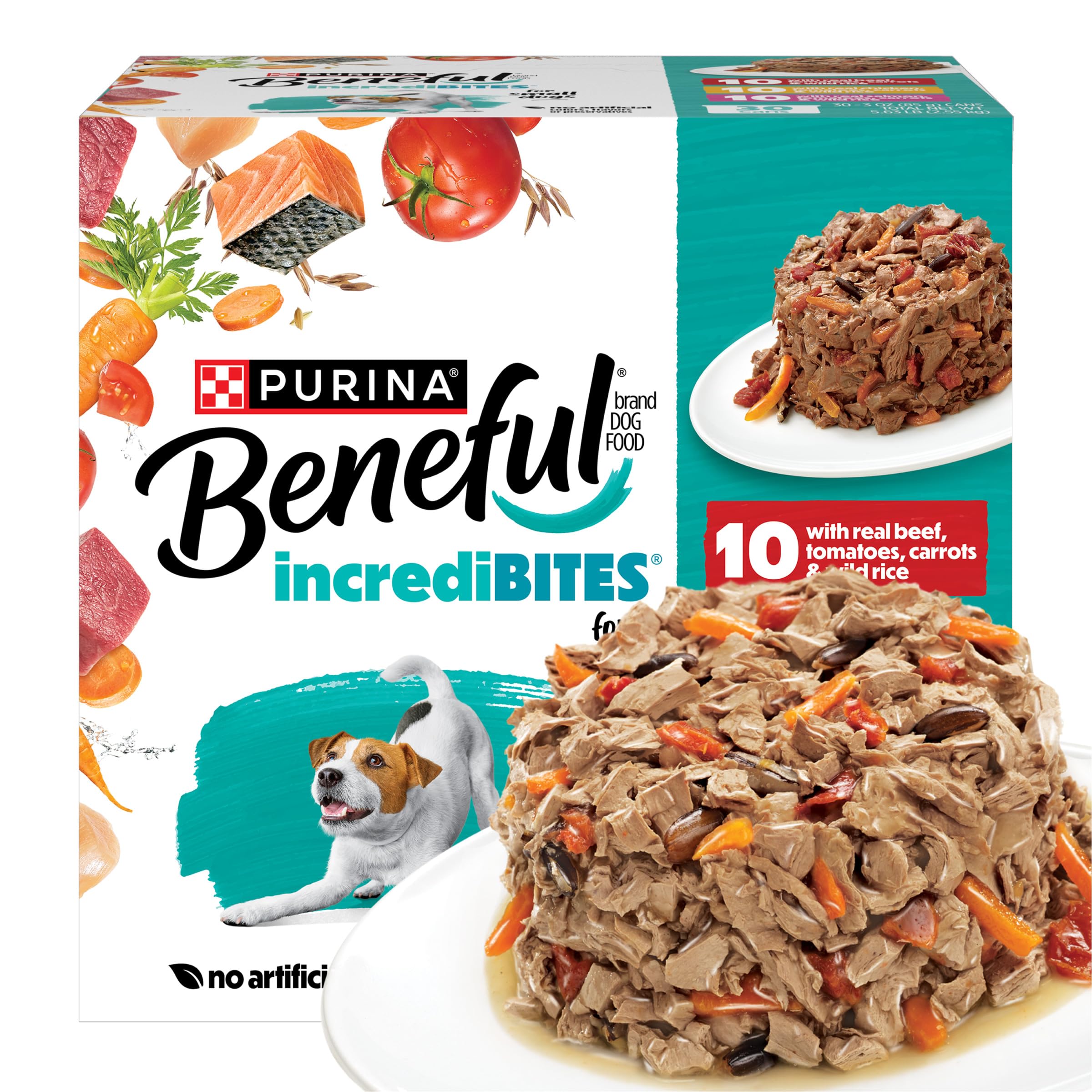 Purina Beneful Small Breed Wet Dog Food Variety Pack, (30) 3 oz Cans | IncrediBi
