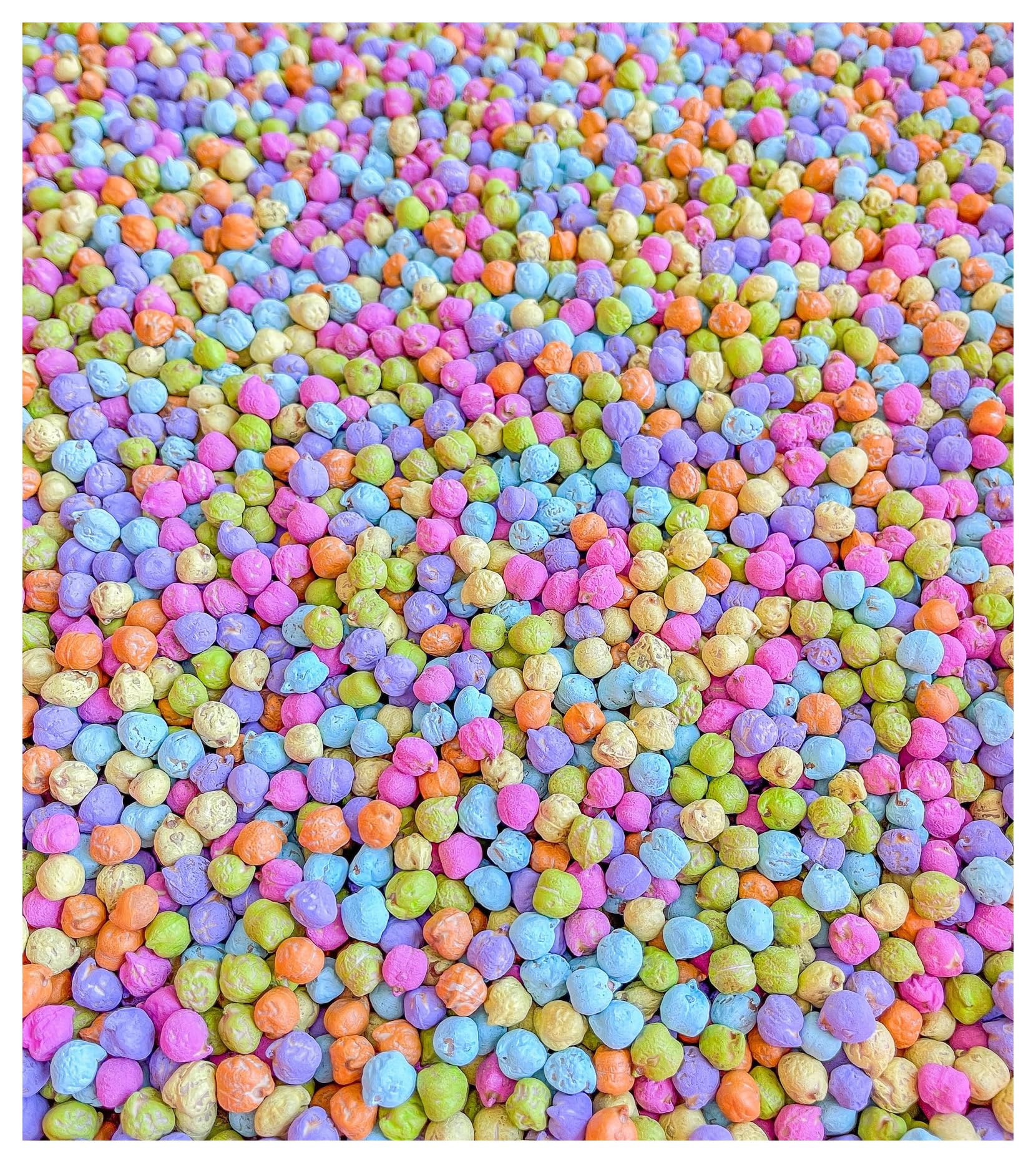 Colored Chickpeas for Sensory Play and Sensory Bins - Many Different Seasonal Co