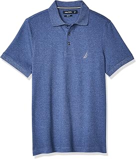 Nautica Men's Classic Fit Short Sleeve Solid Soft Cotton Polo Shirt Polo Shirt