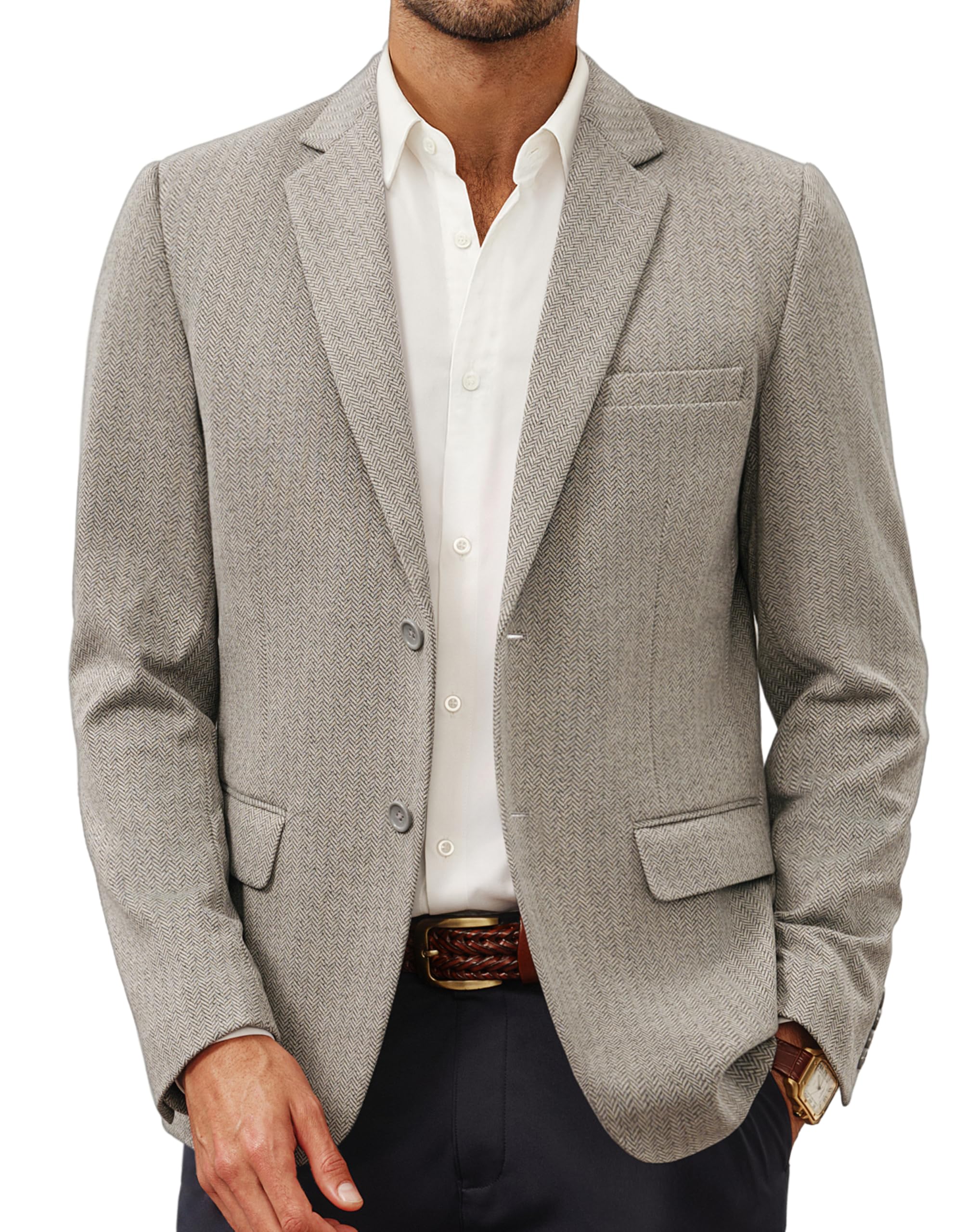 PJ PAUL JONES Men's Casual Knit Sport Coat Lightweight Blazer Jacket