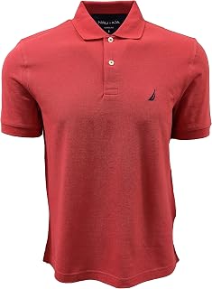 Nautica Classic Short Sleeve Solid Polo Shirt Men's Polo Shirt