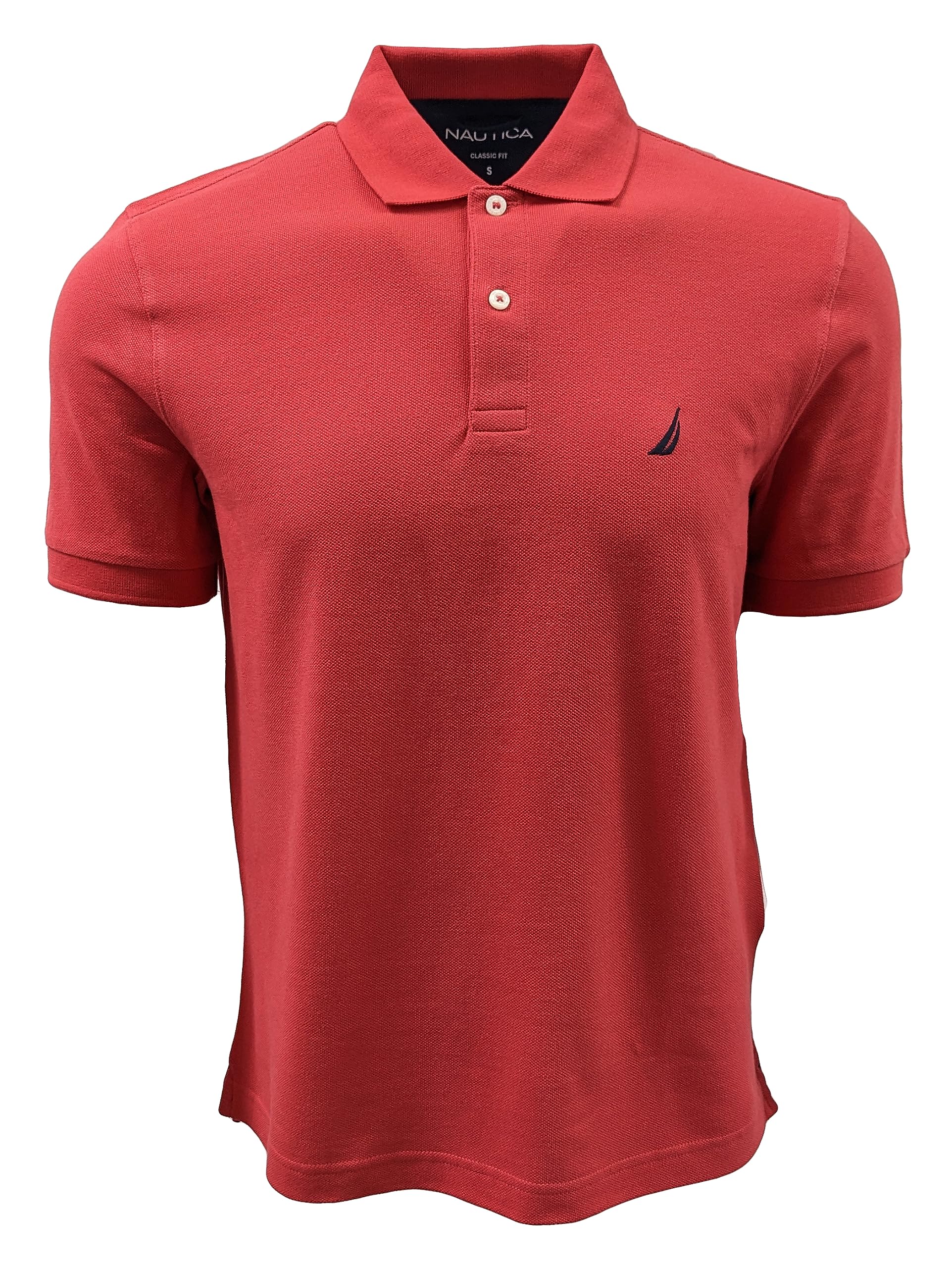 Nautica Classic Short Sleeve Solid Polo Shirt Men's Polo Shirt