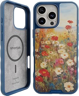 Smartish® Gripmunk iPhone 16 Pro Max Magnetic Case Compatible with MagSafe - Lightweight Protective Slim Lightweight Cover with Grip - Microfiber Lining for Apple iPhone 16 Pro Max